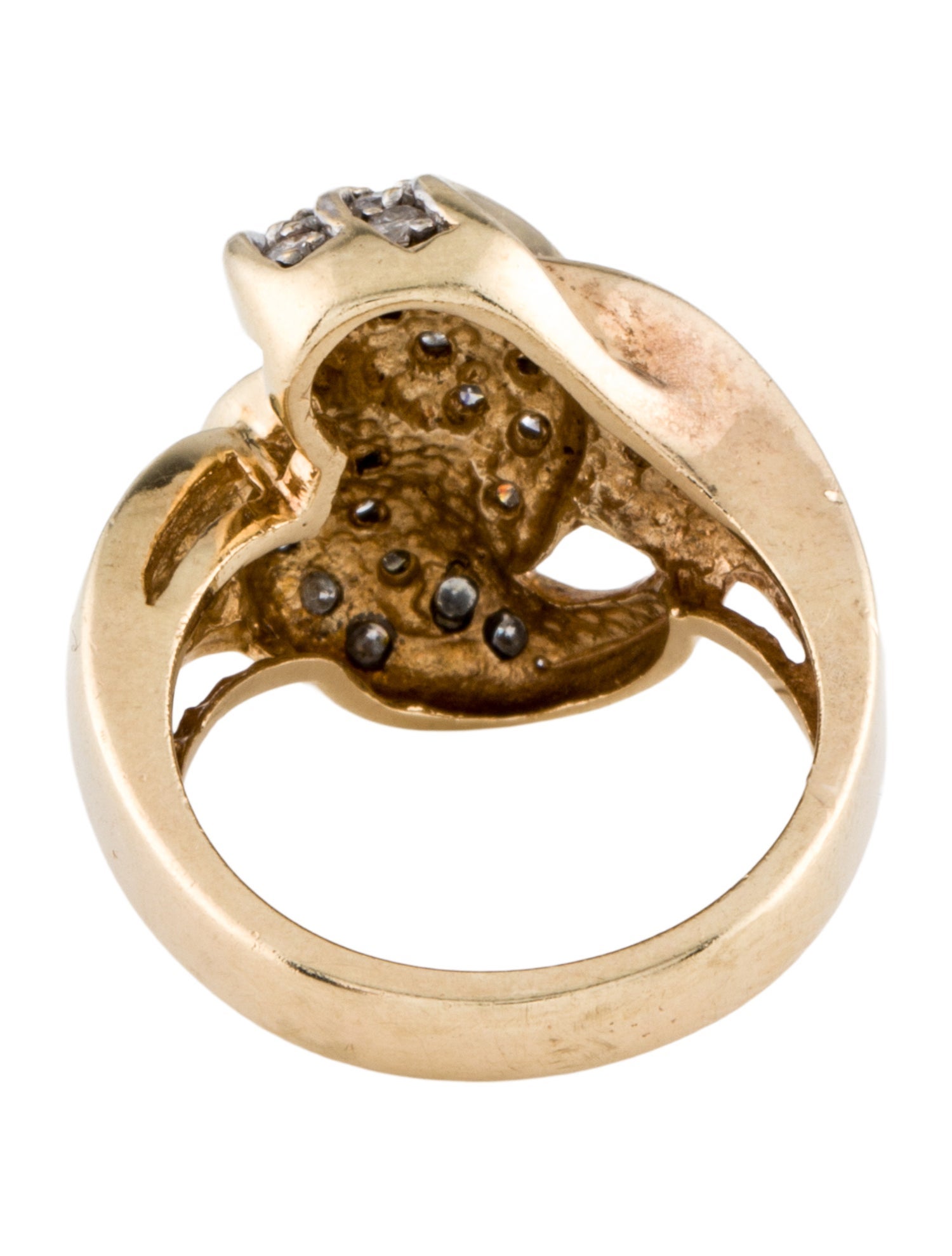 Ring 10K Diamond Knot Ring